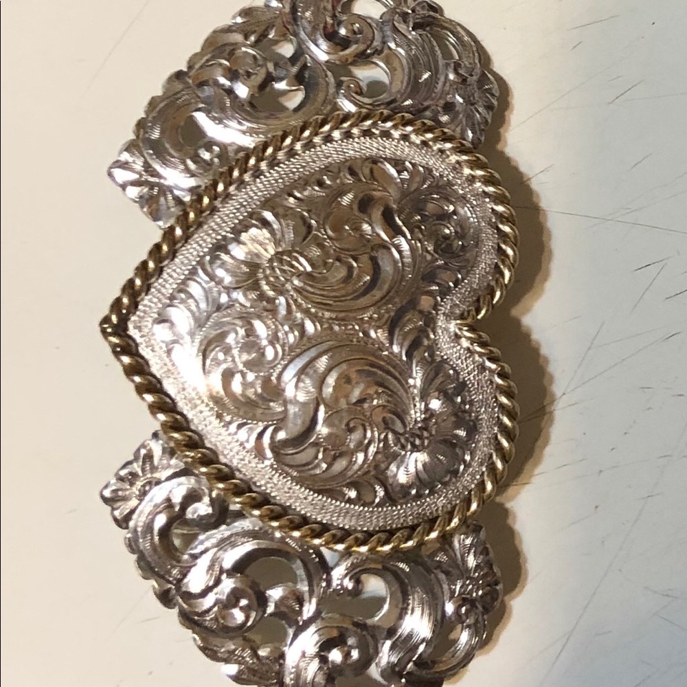 Silver Heart Belt Buckle